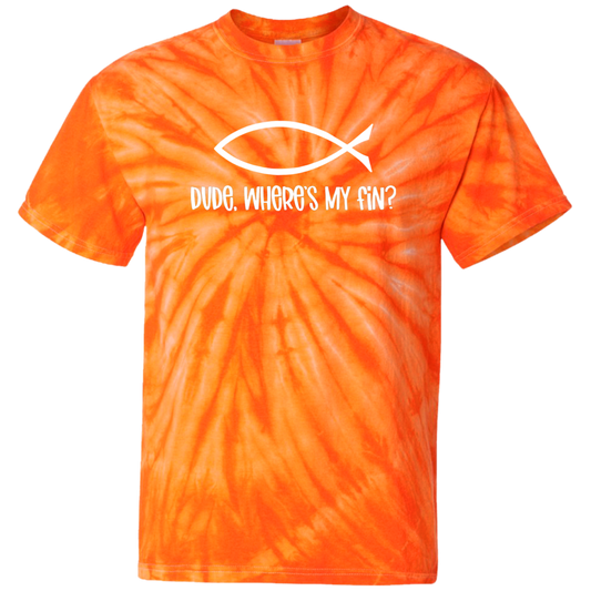 Dude, Where's My Fin? - 100% Cotton Tie Dye T-Shirt