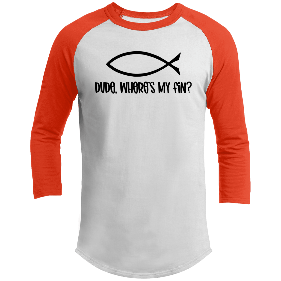 LIMITED TIME! - Dude, Where's My Fin? - Raglan Shirt