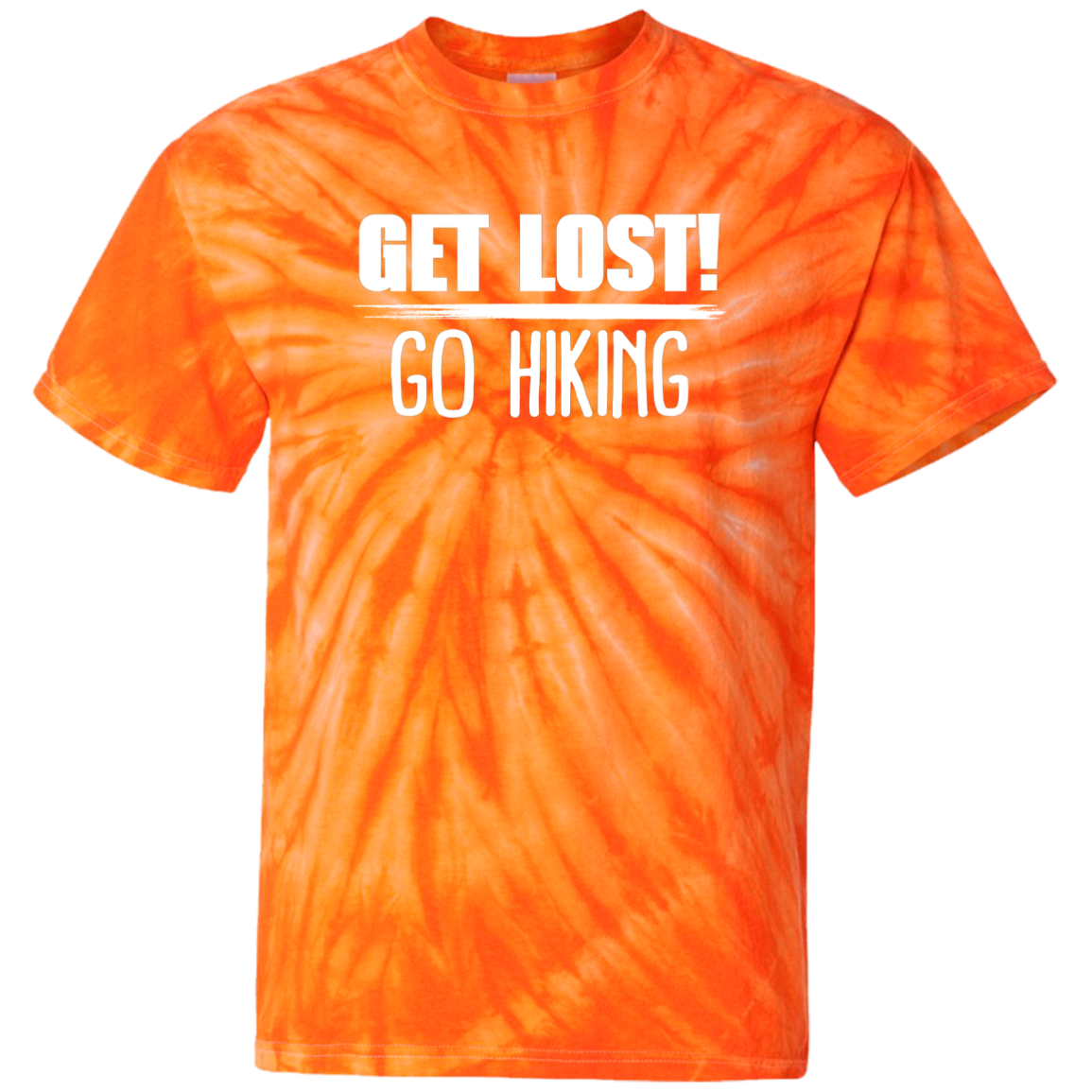 Get Lost Go Hiking - 100% Cotton Tie Dye T-Shirt