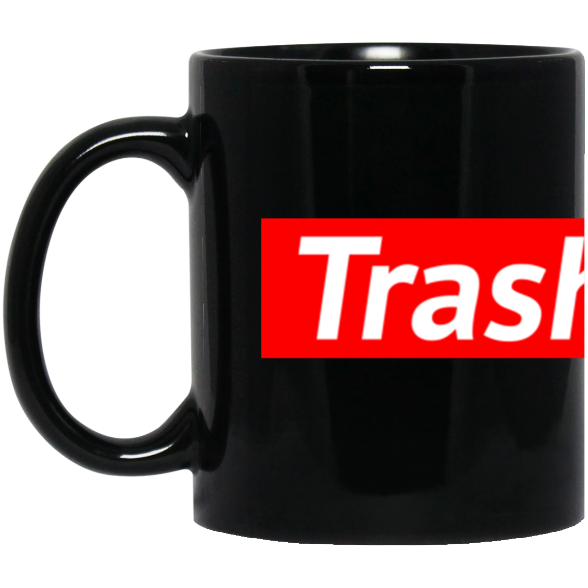 "Trash" 11oz Black Mug