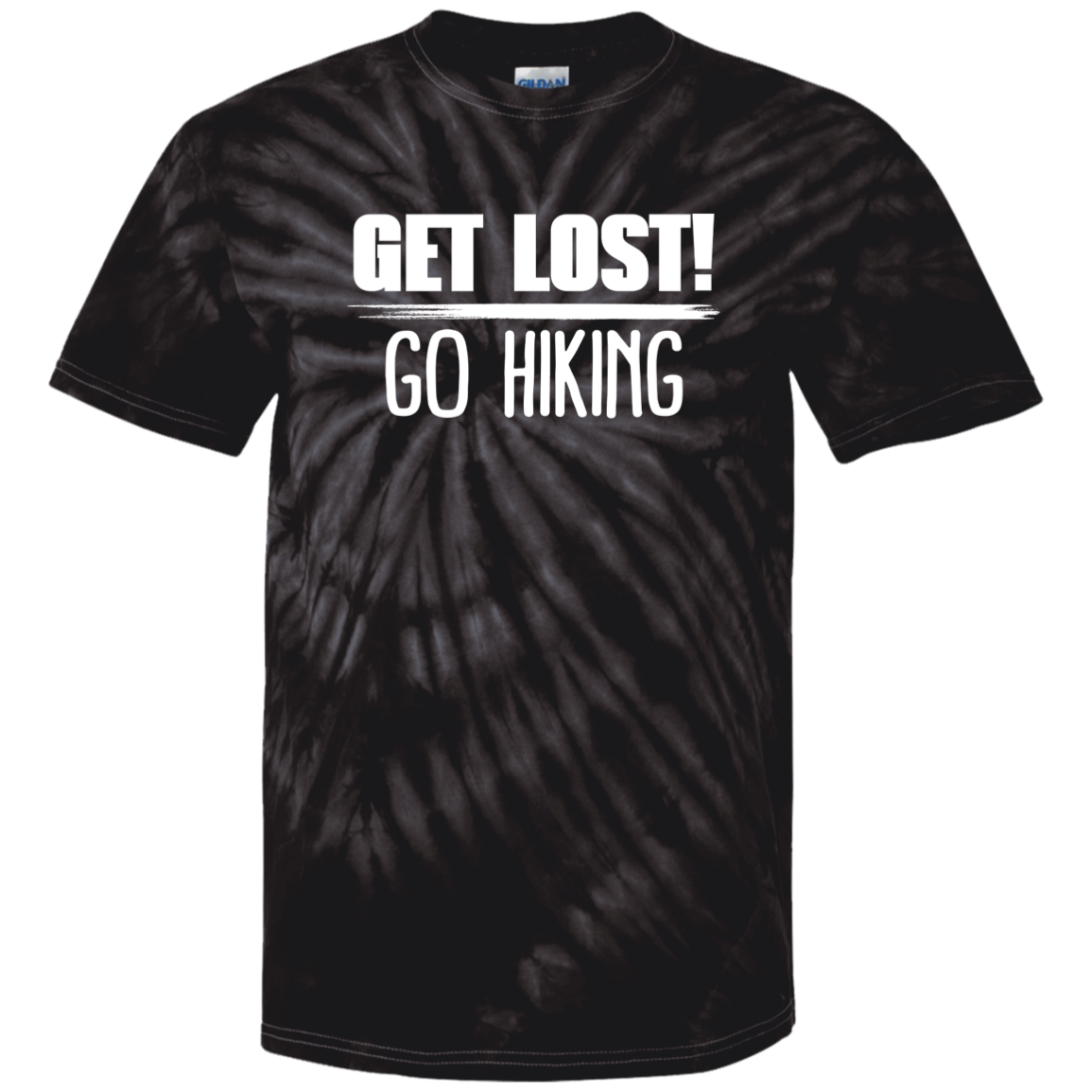 Get Lost Go Hiking - 100% Cotton Tie Dye T-Shirt