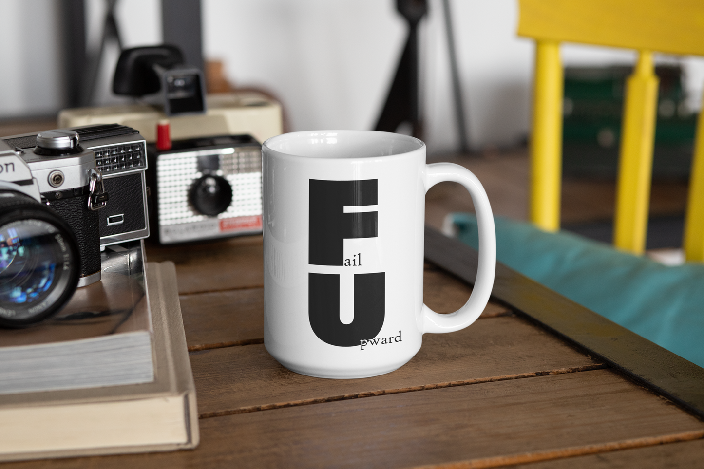 Fail Upward- 15oz White Mug