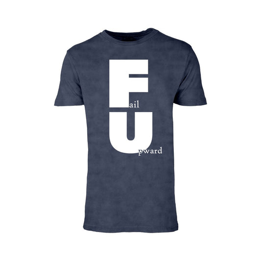 Fail Upward - Unisex Vintage Crewneck Tee: Vintage Color Edition - XS / Vintage Denim - Fail Upward